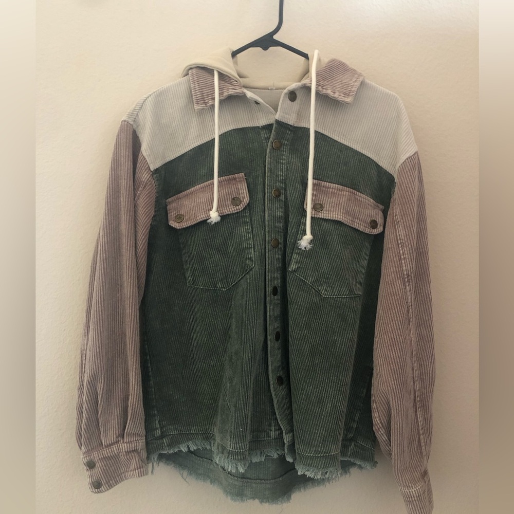 Corduroy hoodie